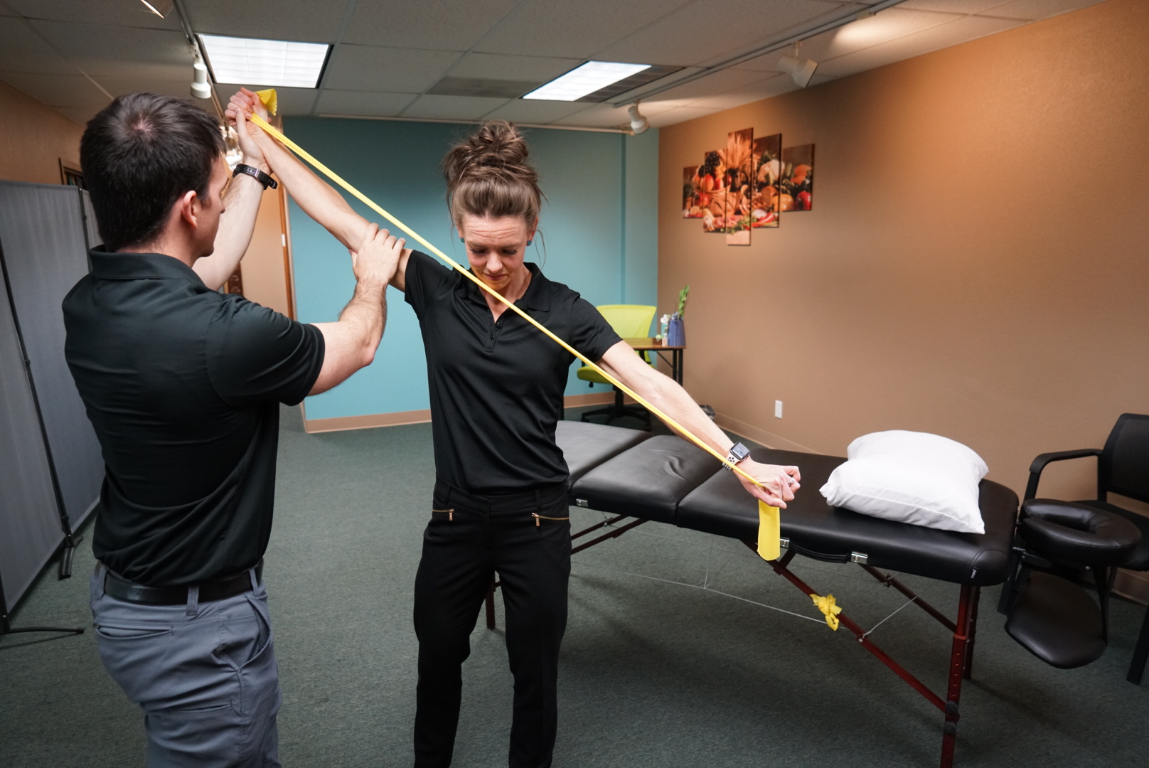 Cervical stability exercise with garrett